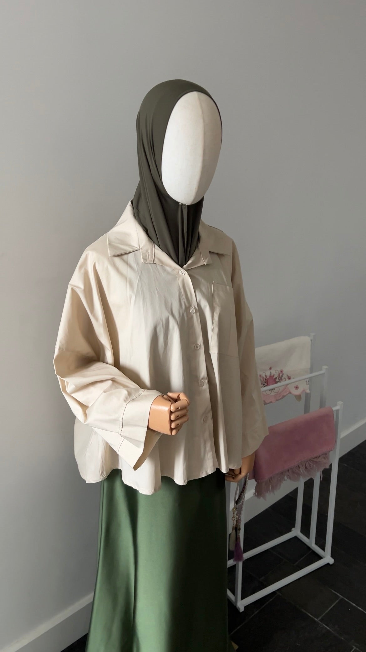 OVERSIZED SHIRT BEIGE