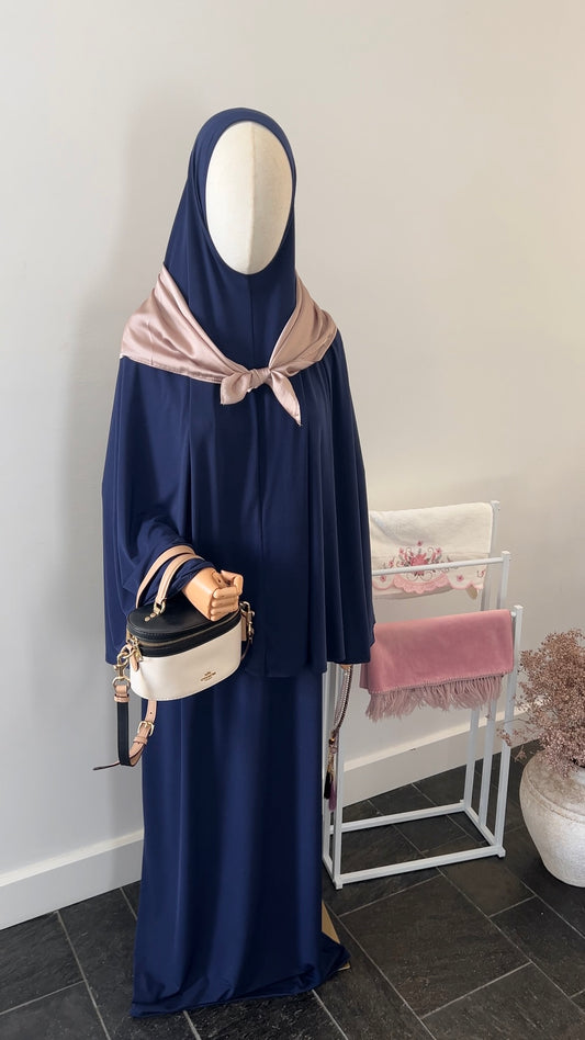 ABAYA KHIMAR SET NAVY
