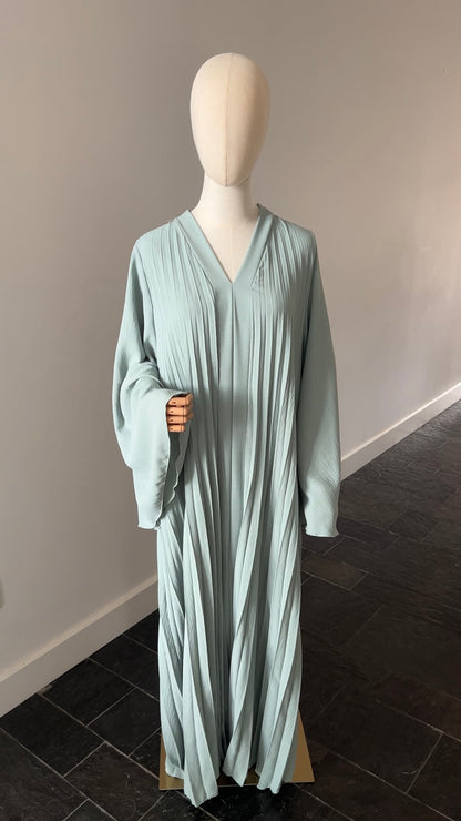 PLEATED DRESS BLUE MINT