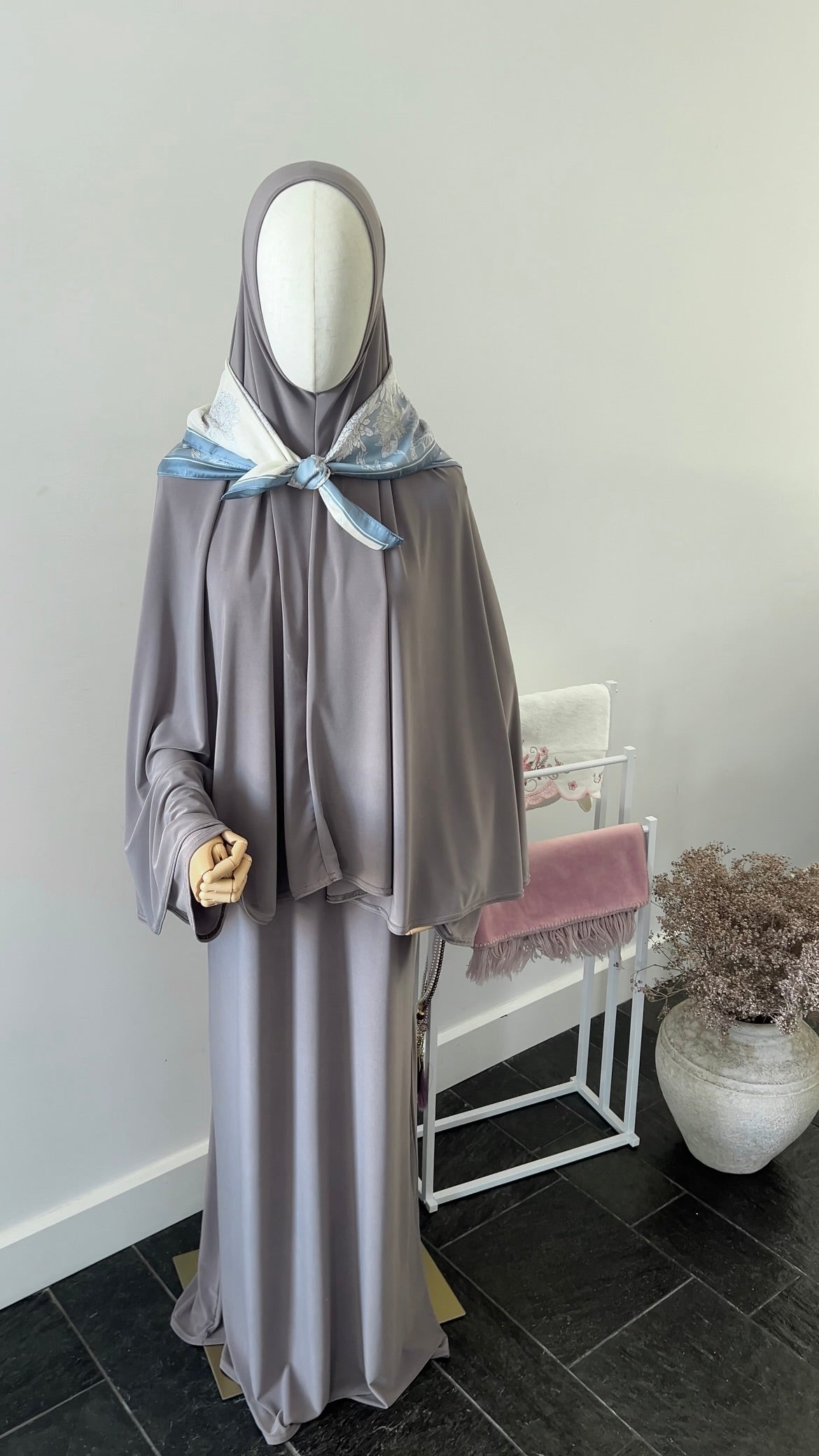 ABAYA KHIMAR SET TAUPE
