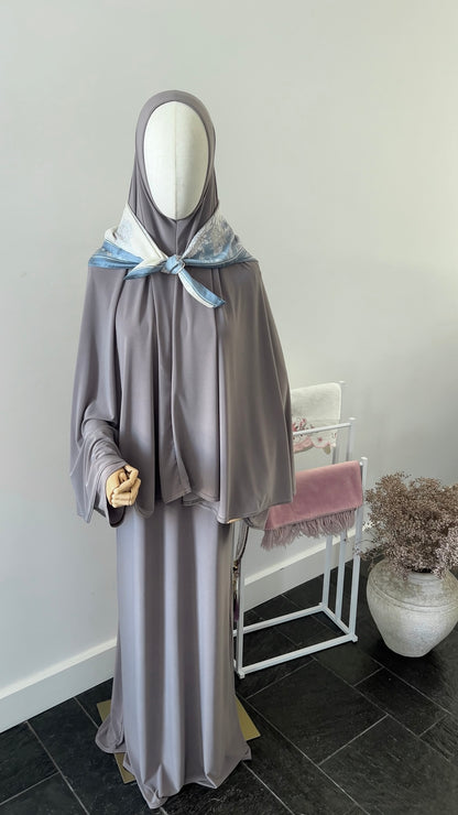 ABAYA KHIMAR SET TAUPE