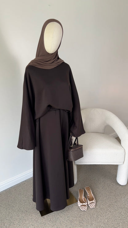 BUTTER SET DARK BROWN