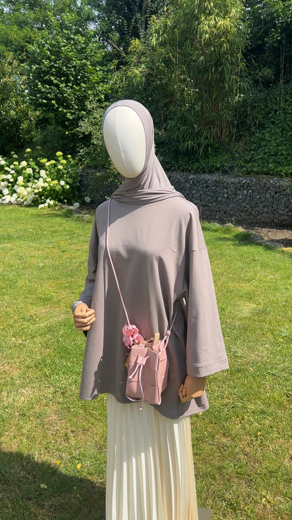 COTTON LONGSLEEVE TAUPE