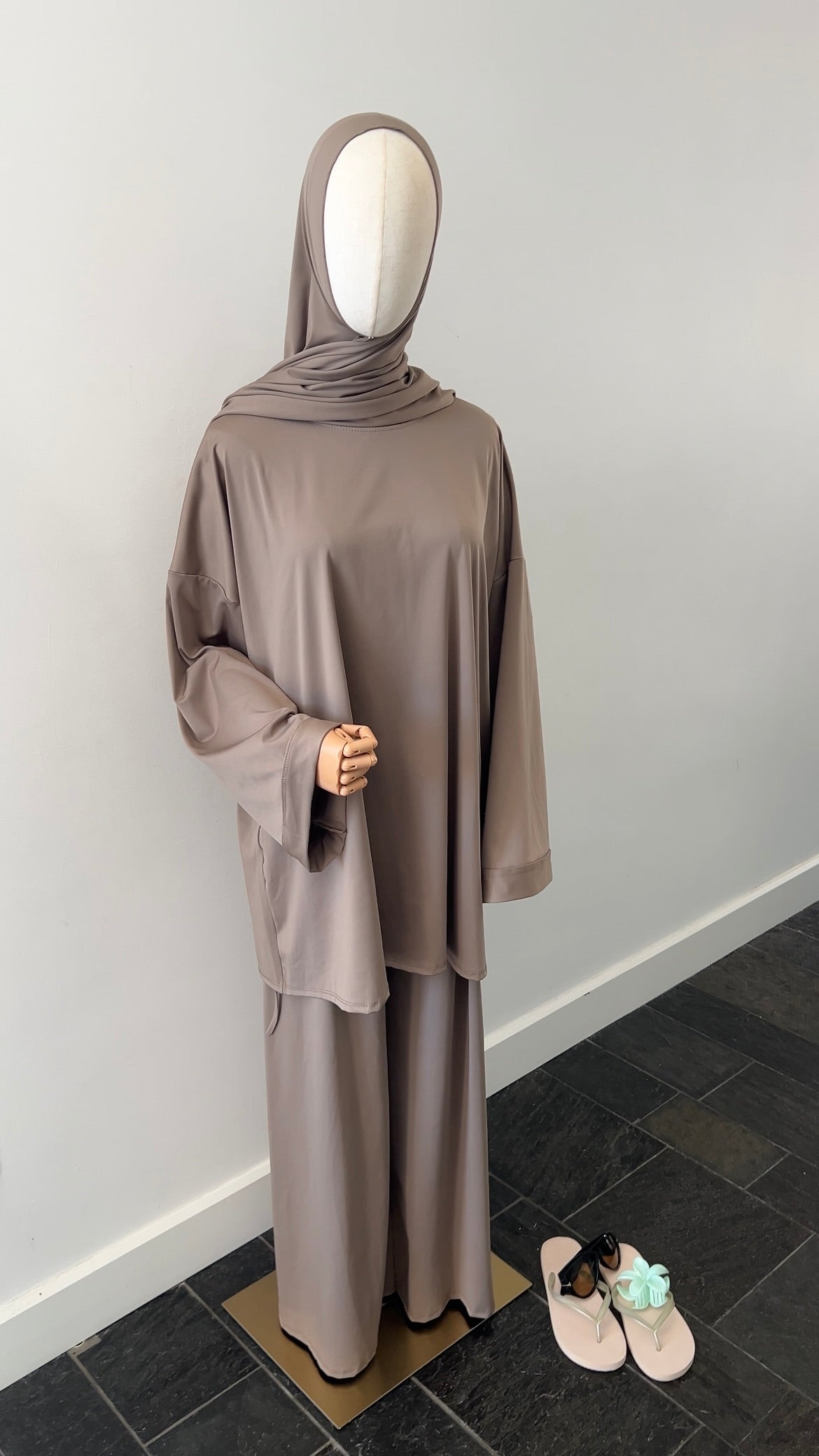 BURKINI 3 PIECE TAUPE