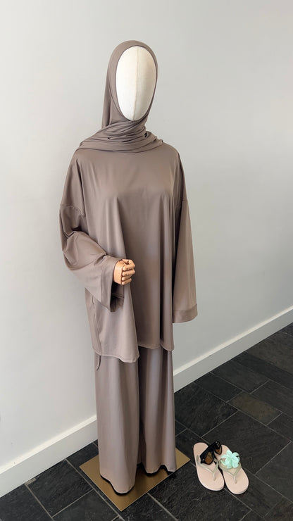 BURKINI 3 PIECE TAUPE