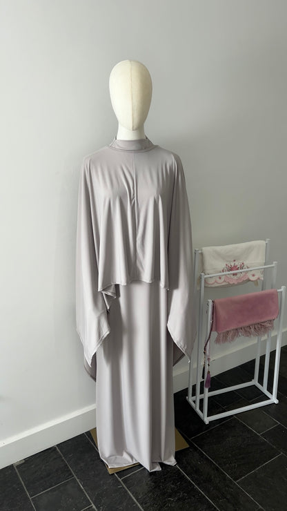 JERSEY CAPE SET ICE WHITE
