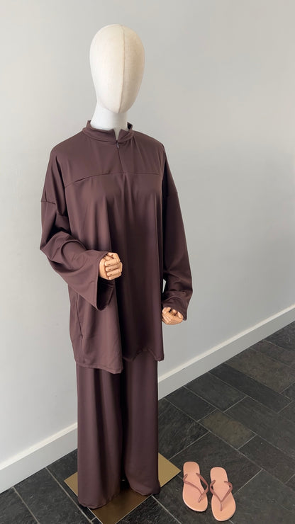 ZIP BURKINI CHOCO