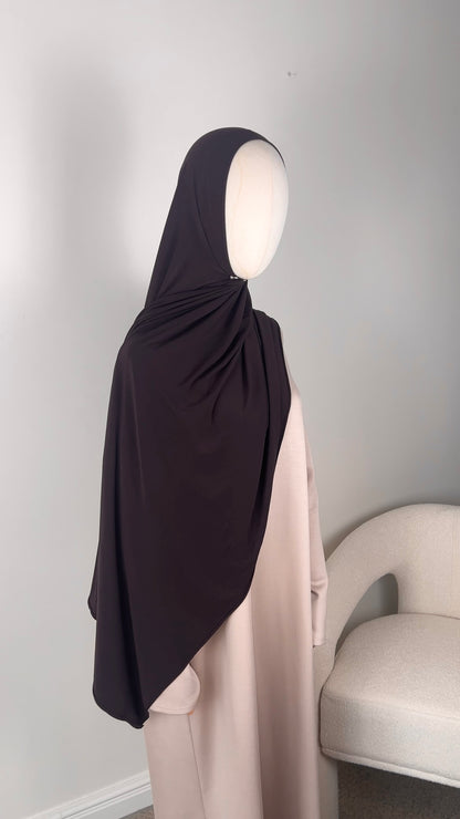 HIJAB SCARF DARK BROWN