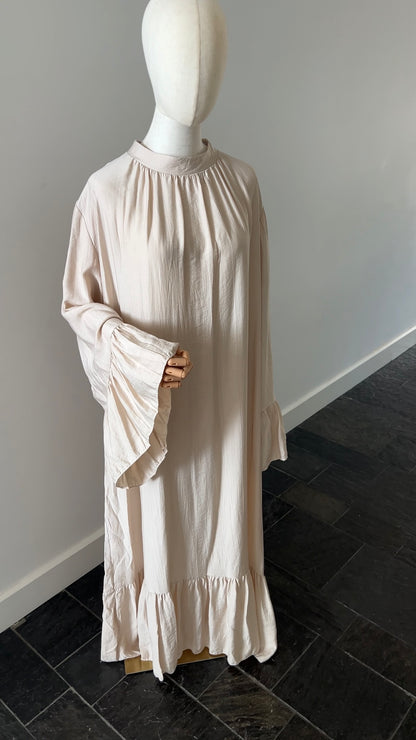 AIRY DRESS BEIGE