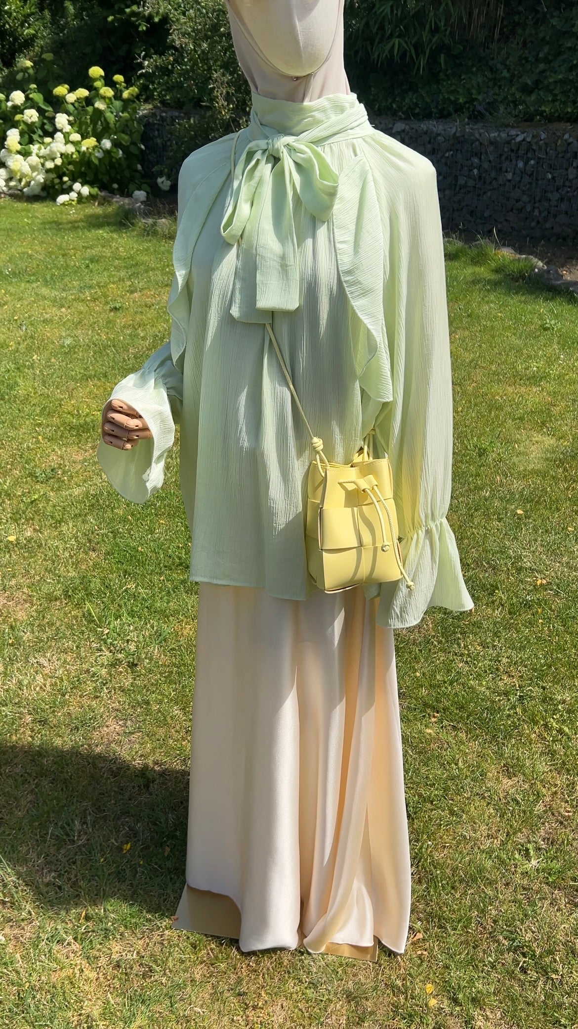 AIRY RUFFLE TOP MINT