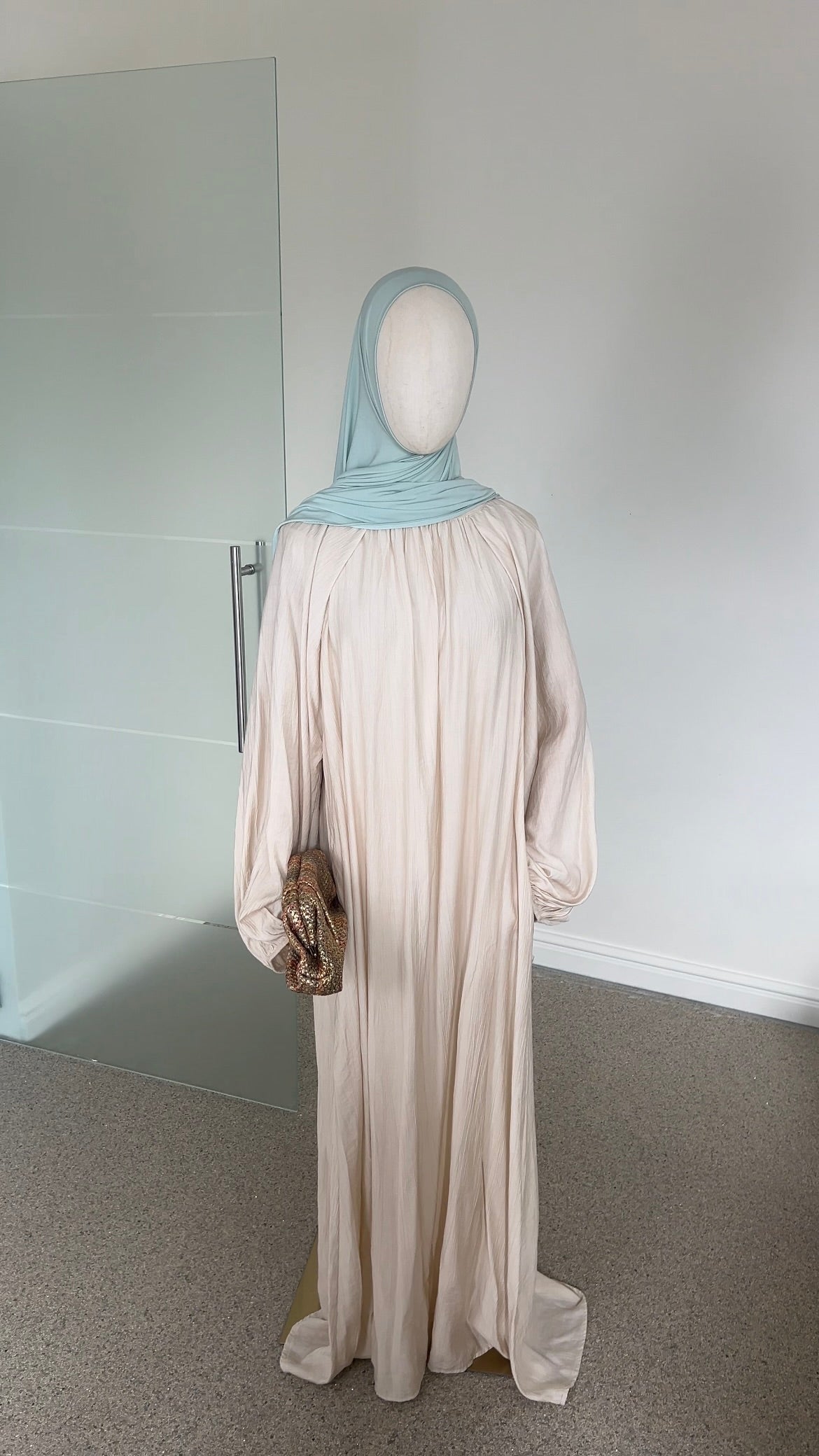 SOFT VISCOSE ABAYA BEIGE