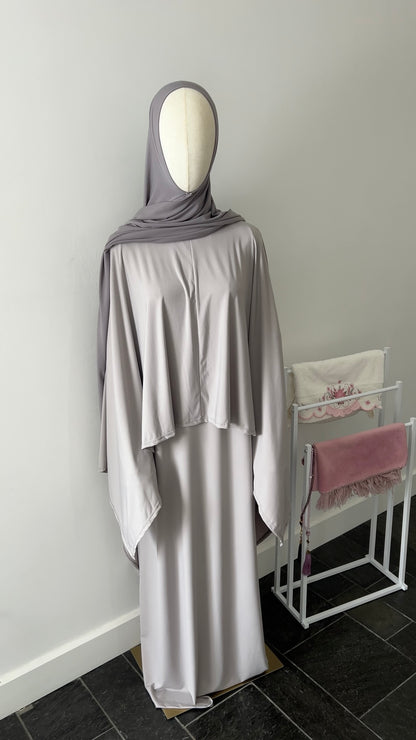 JERSEY CAPE SET ICE WHITE