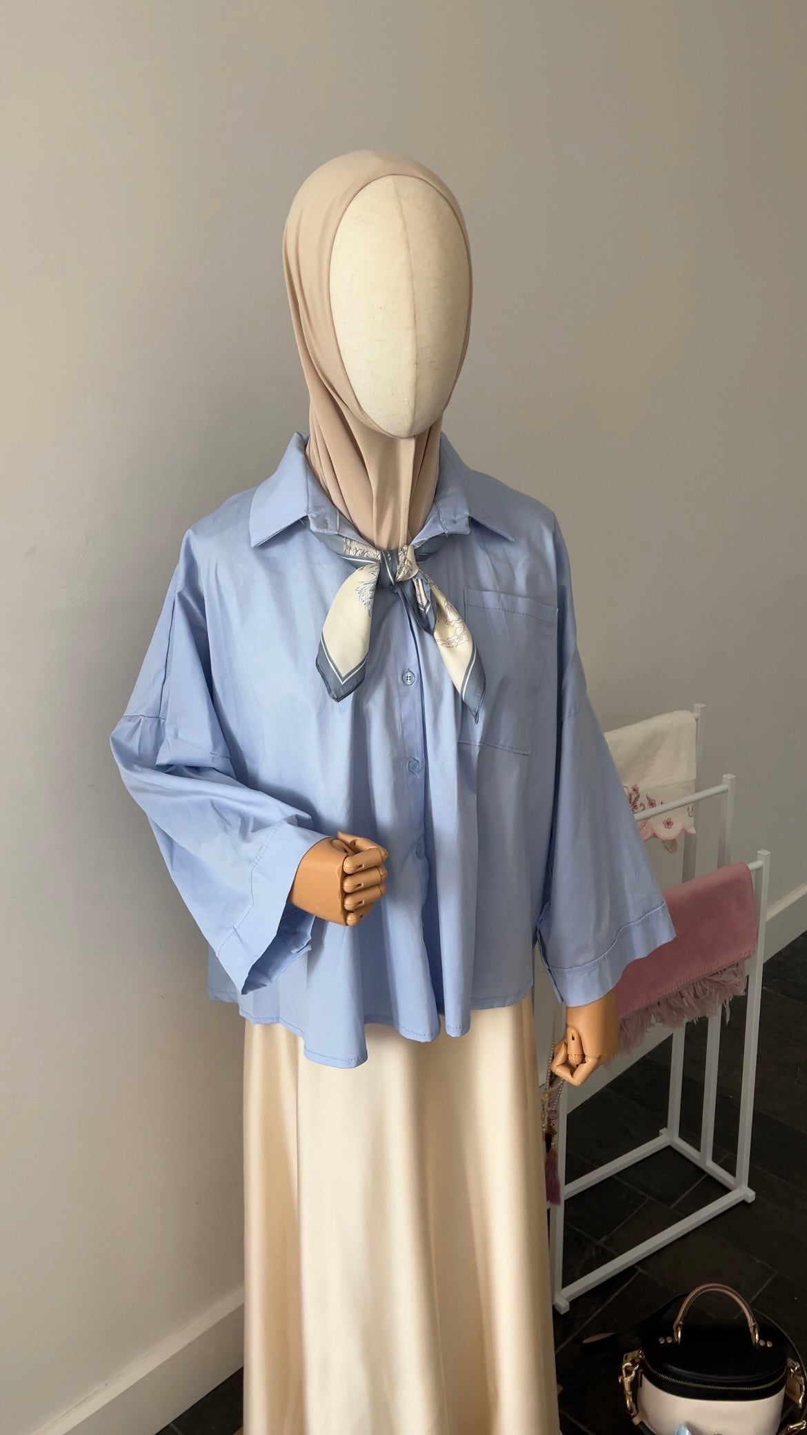 OVERSIZED SHIRT BABYBLUE