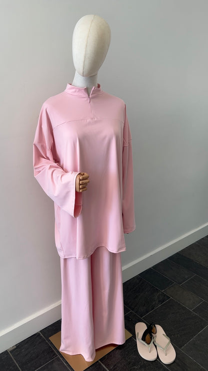 ZIP BURKINI BABY PINK