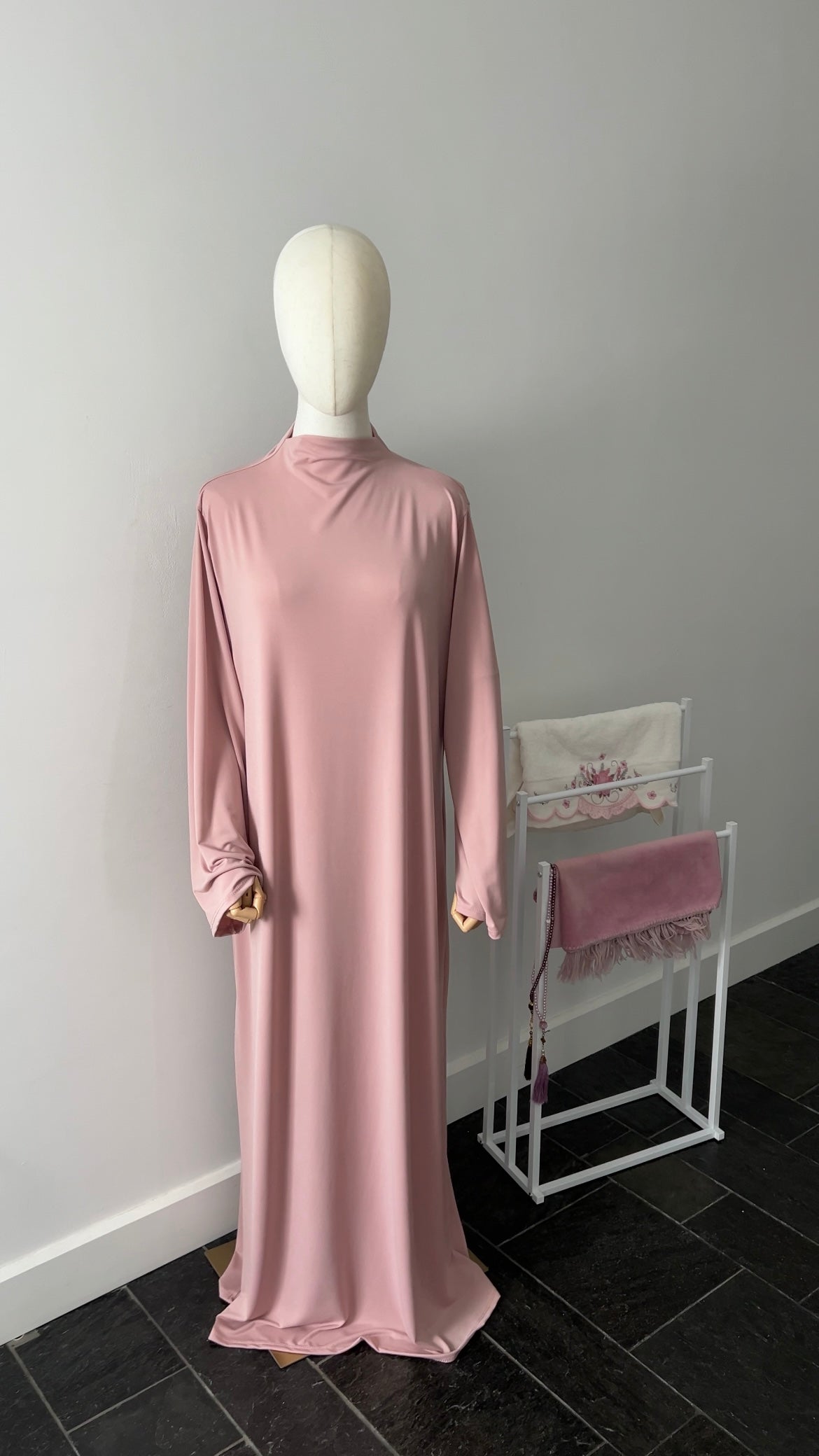 JERSEY CAPE SET PINK