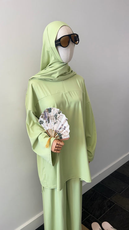 ZIP BURKINI GREEN