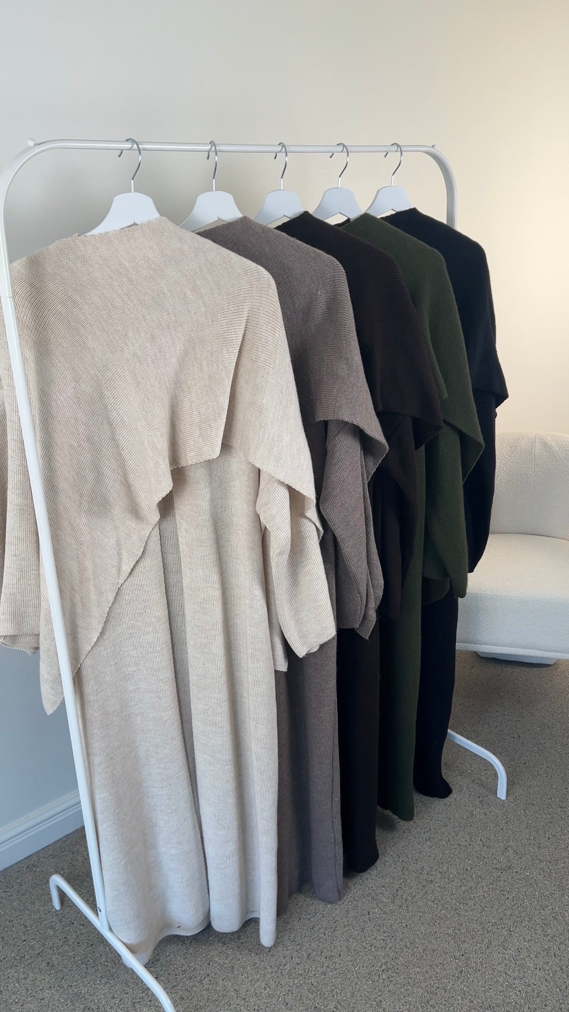 PONCHO ABAYA BEIGE