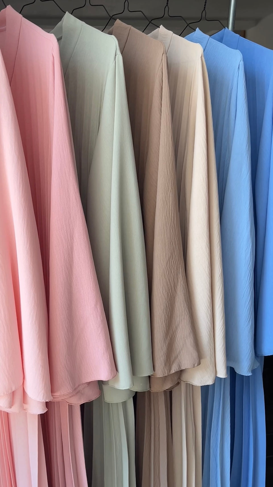 TAUPE PLEATED DRESS