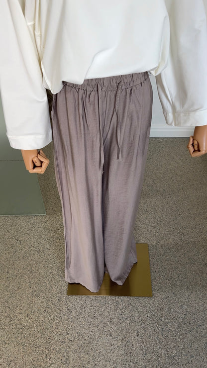 EVERYDAY VISCOSE PANTS TAUPE
