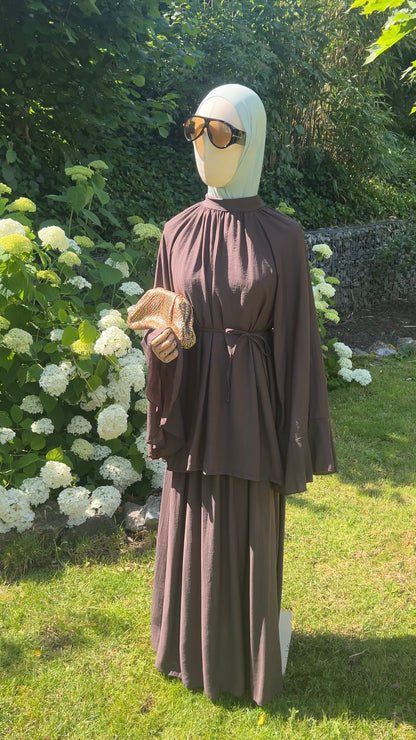 AIRY ESSENTIAL SET DARK BROWN