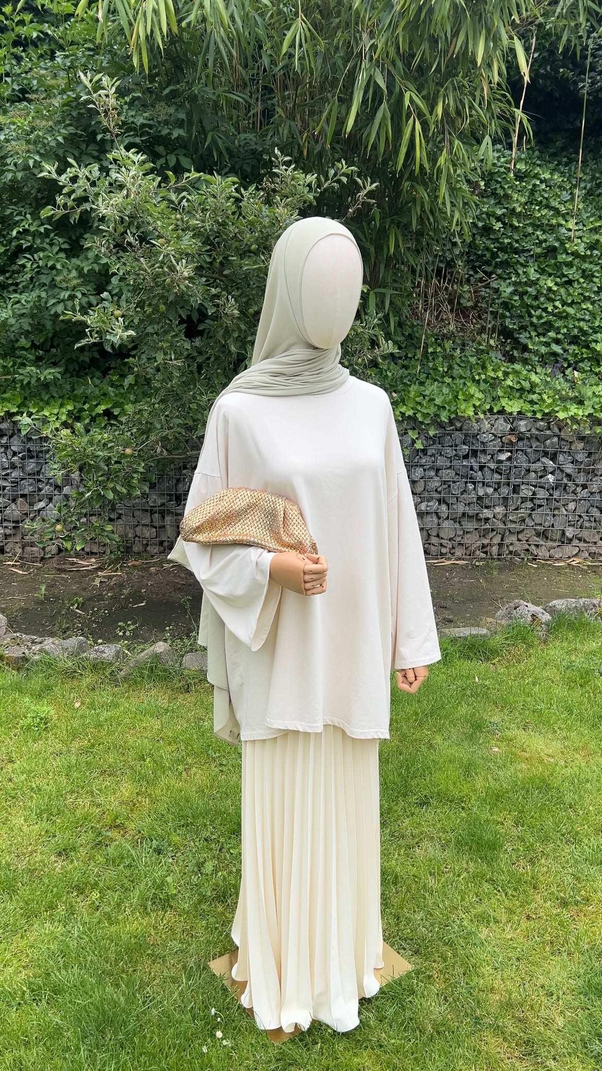 COTTON EXTRA LONGSLEEVE LIGHT BEIGE