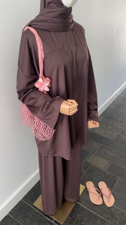 ZIP BURKINI CHOCO