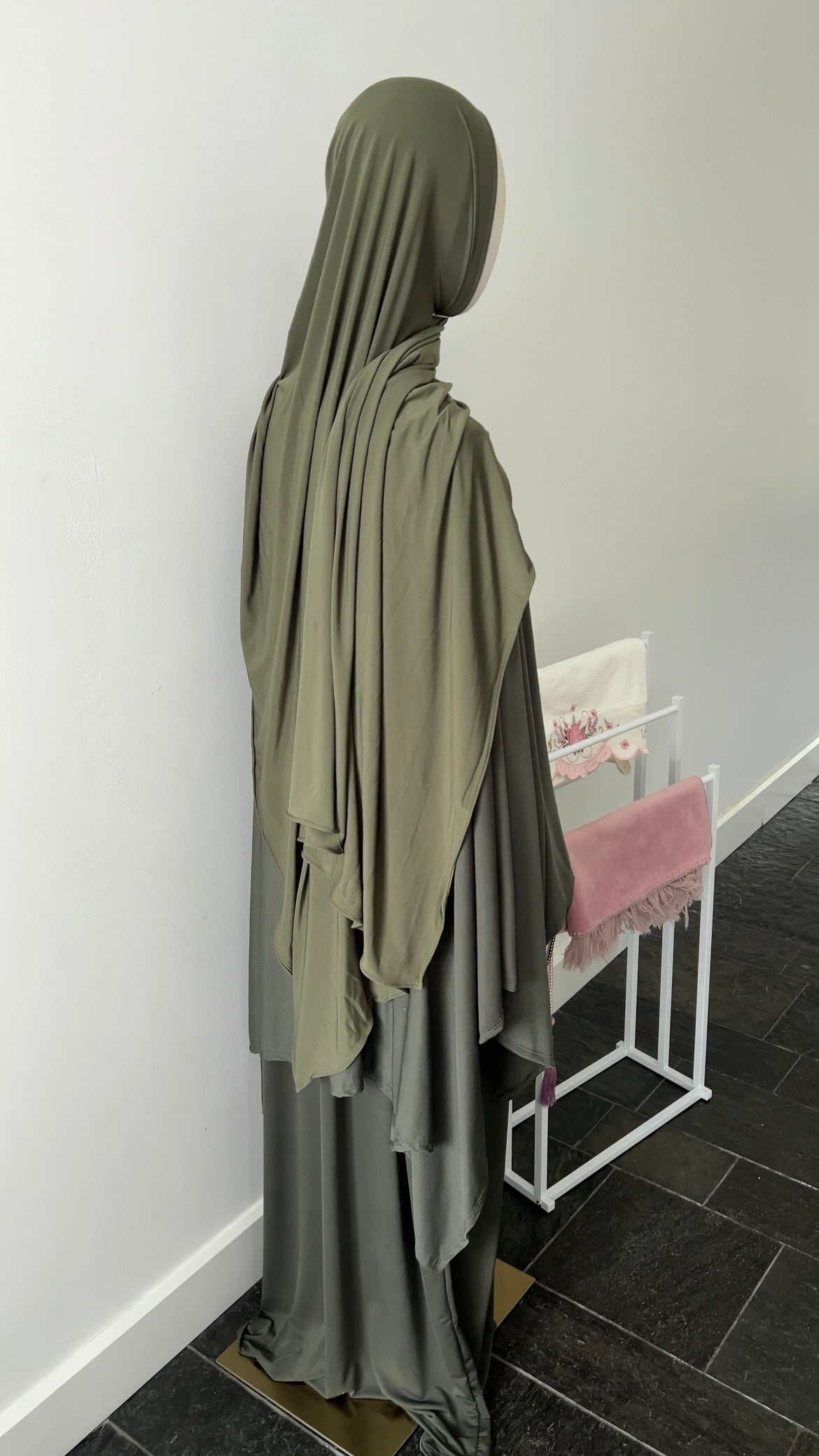 JERSEY CAPE SET KHAKI