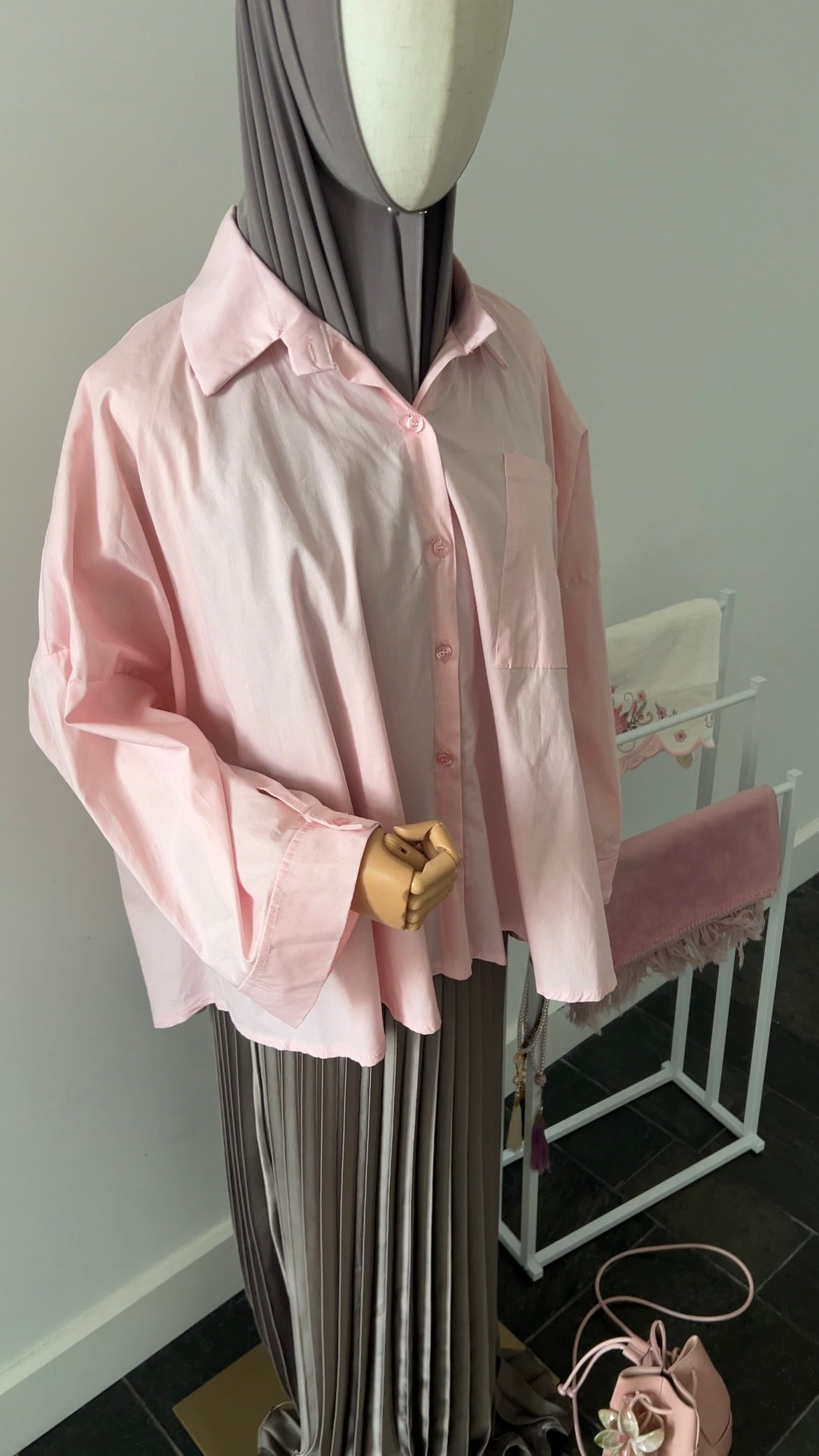 OVERSIZED SHIRT PINK