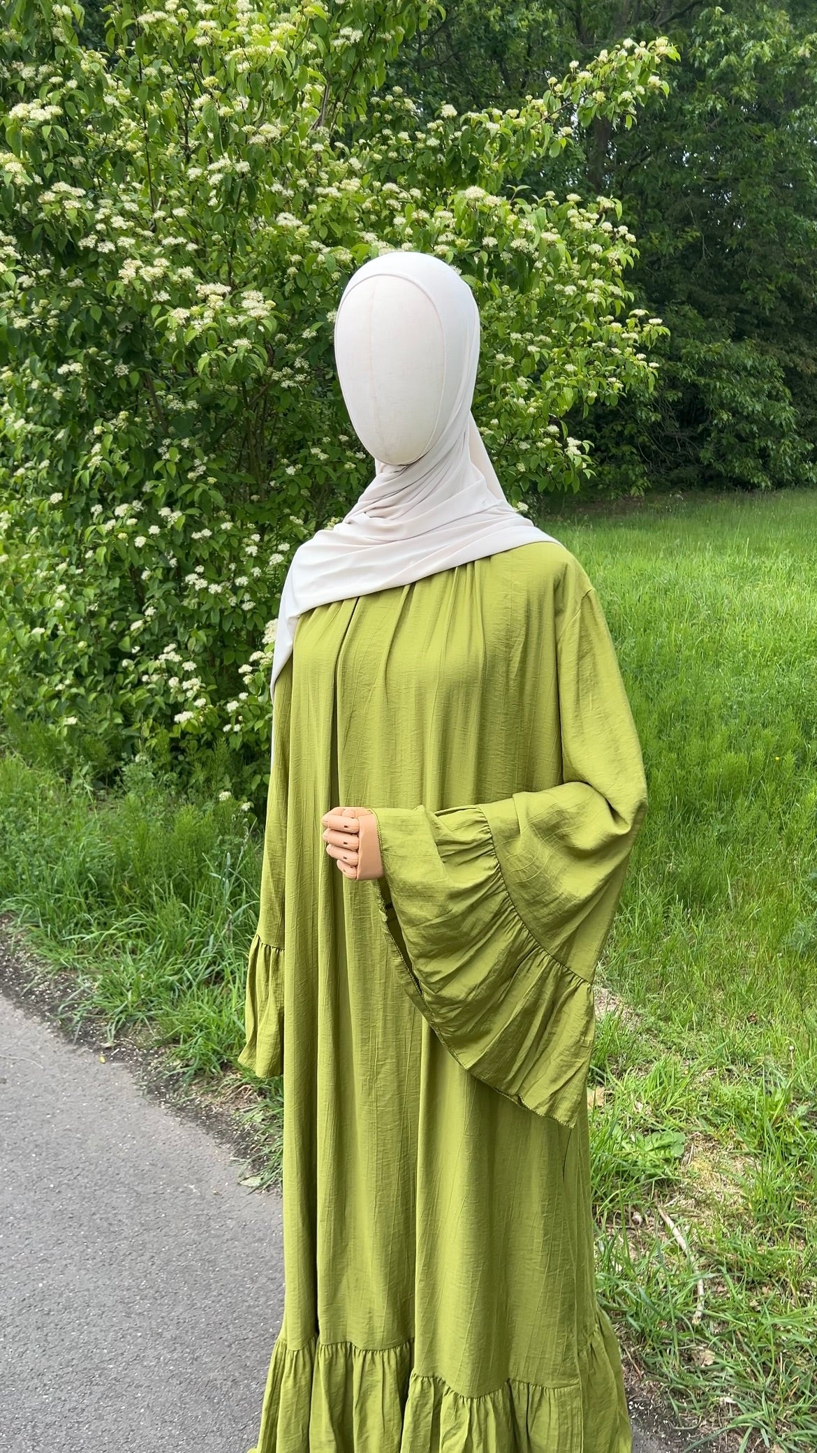 AIRY DRESS OLIVE (RESTOCKING SOON)