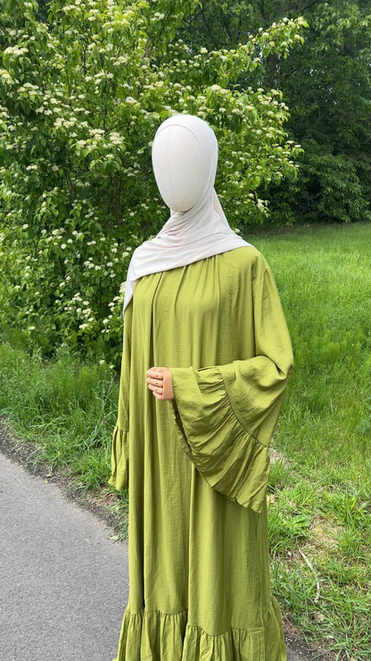 AIRY DRESS OLIVE (RESTOCKING SOON)