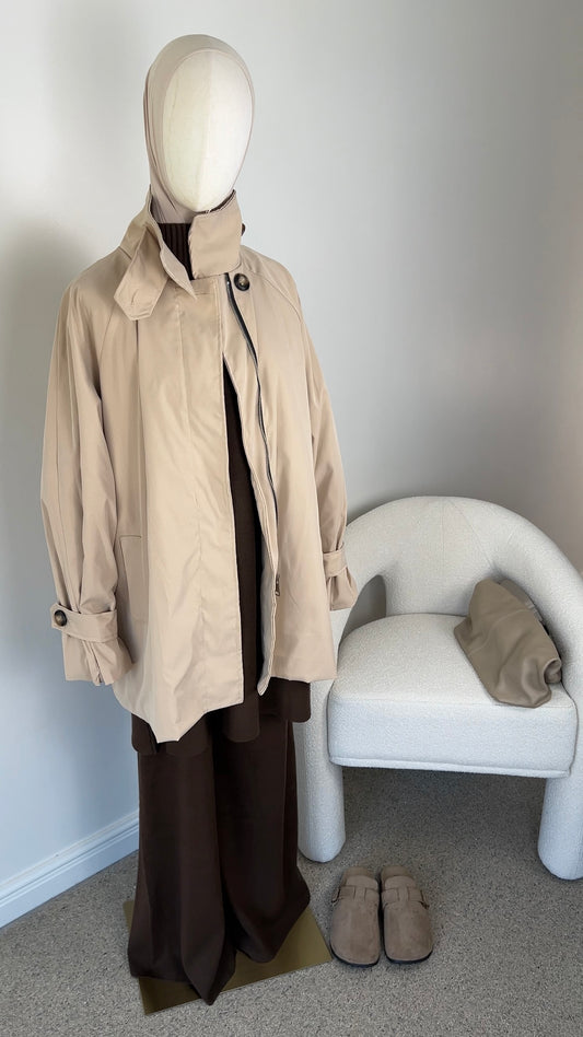 MID TRENCH COAT BEIGE