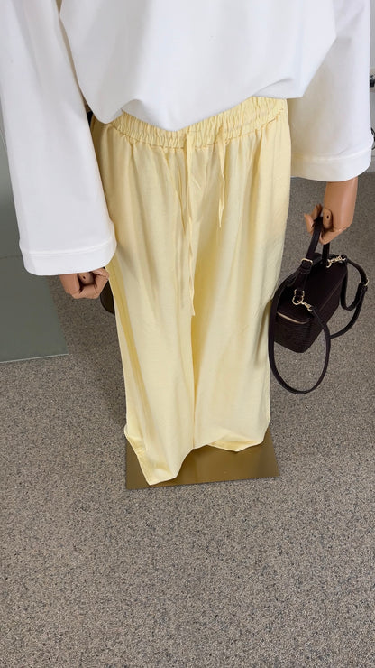 EVERYDAY VISCOSE PANTS YELLOW