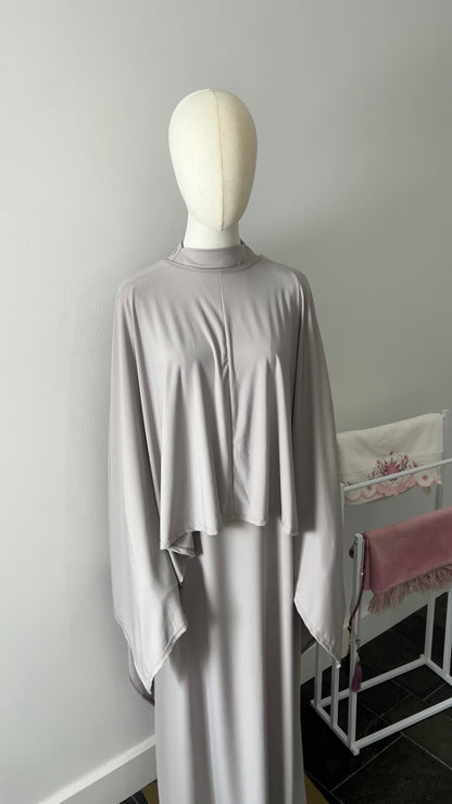 JERSEY CAPE SET ICE WHITE