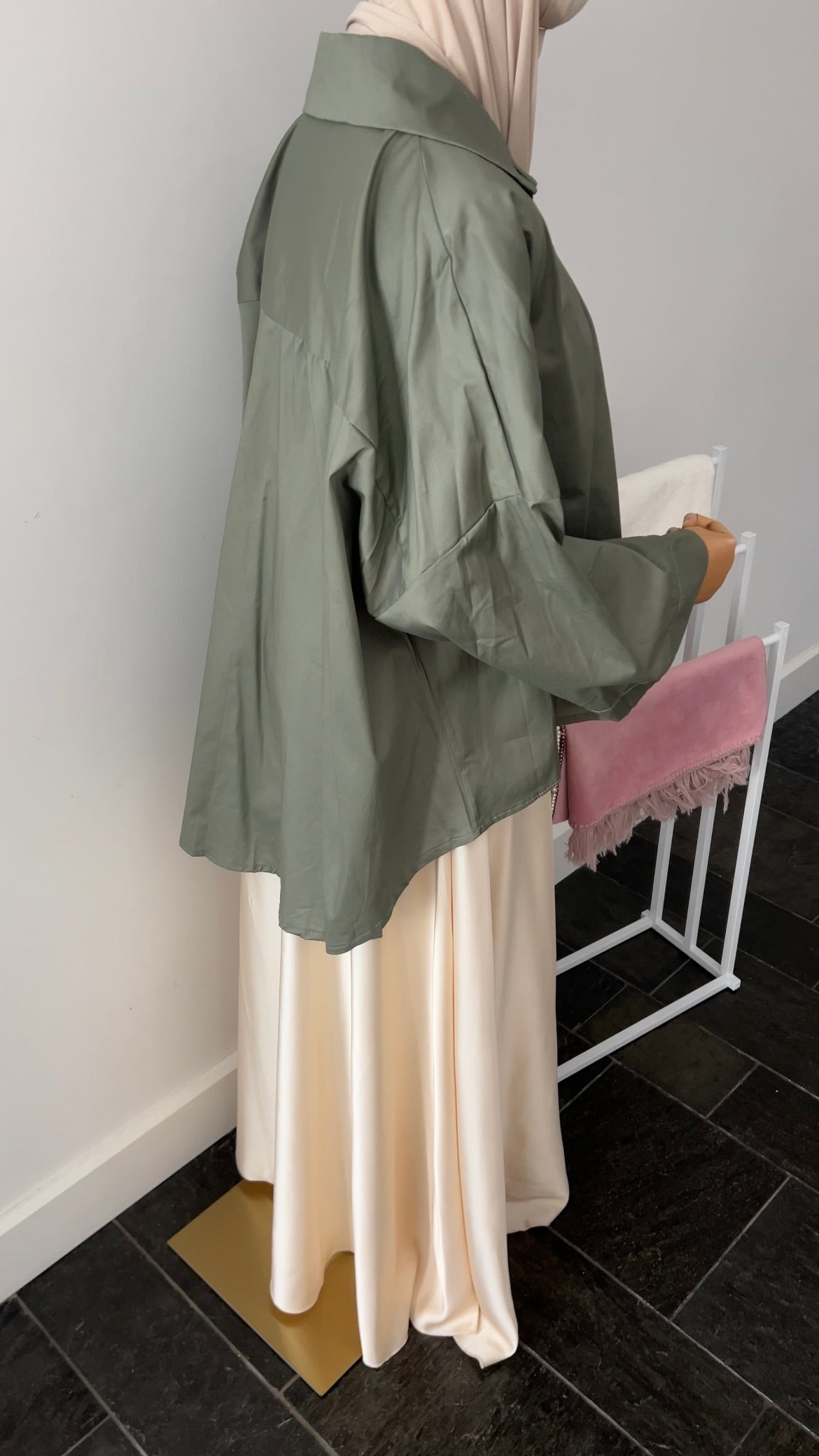 OVERSIZED SHIRT KHAKI