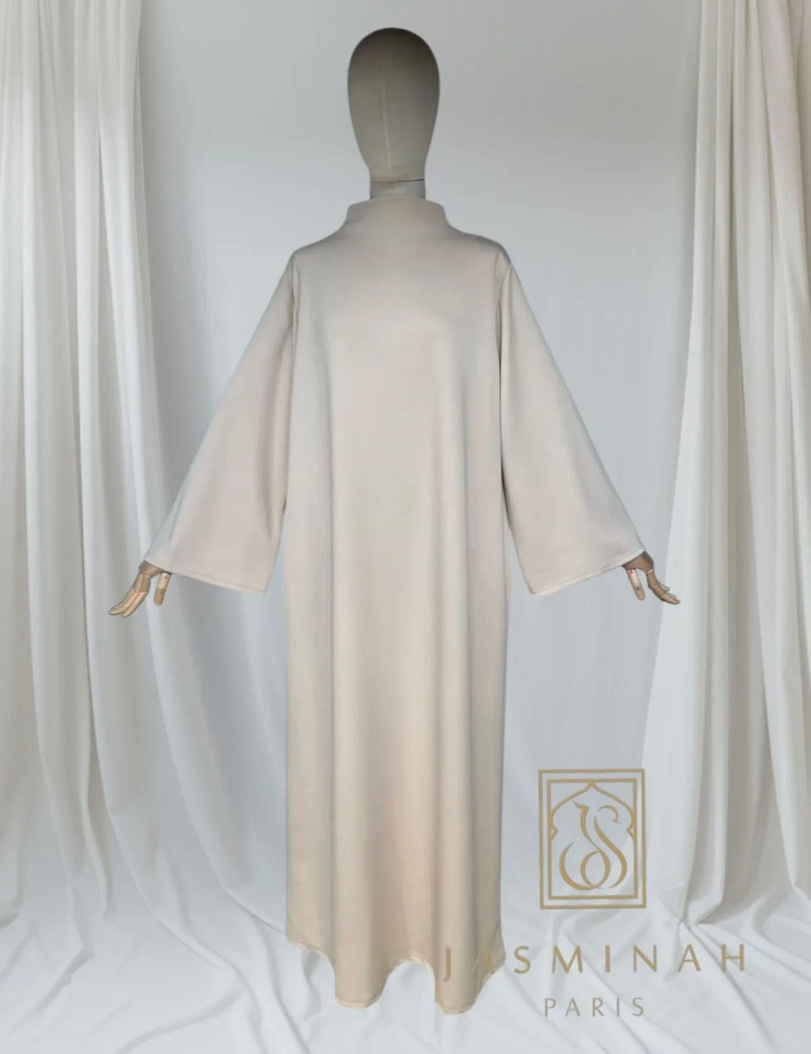 Comfy jersey dress with pockets (Brown, taupe, beige, black)