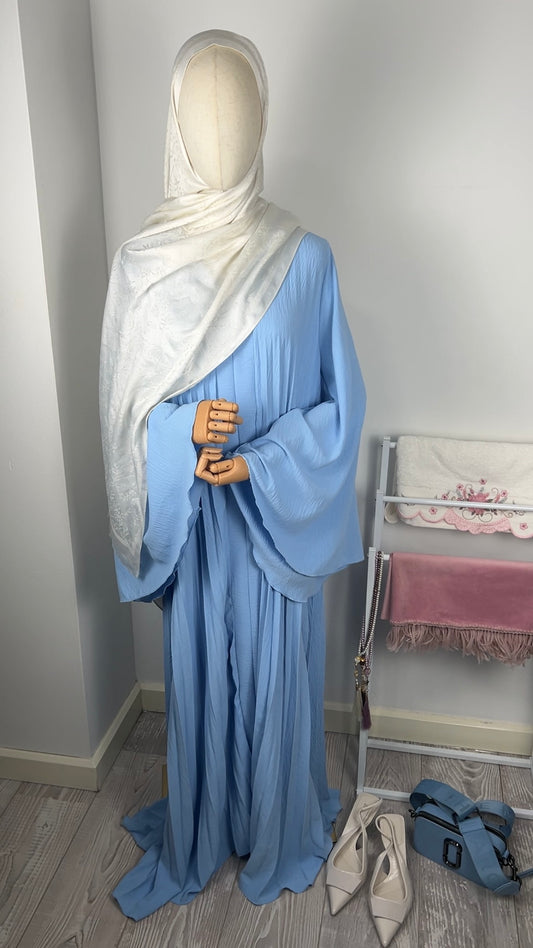 BABYBLUE PLEATED DRESS