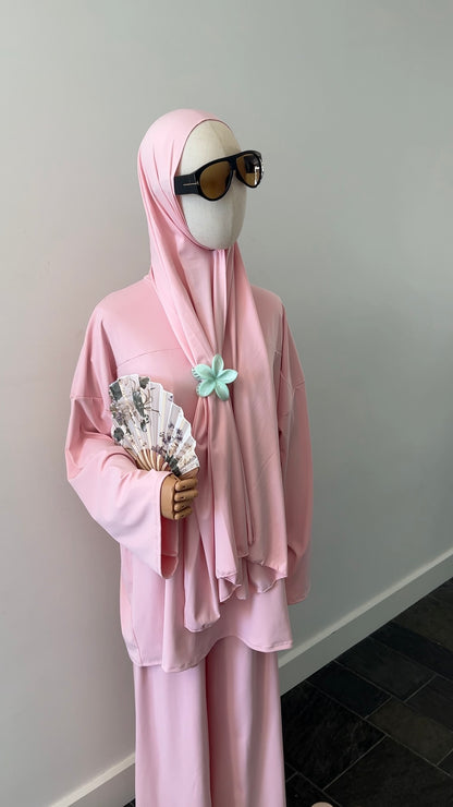 ZIP BURKINI BABY PINK