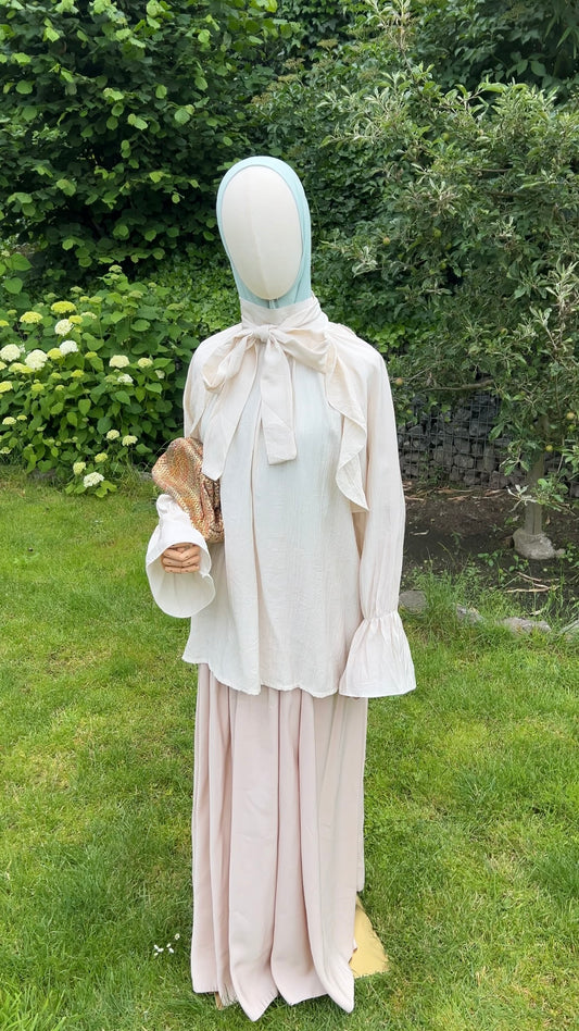 FLOWY SKIRT BEIGE