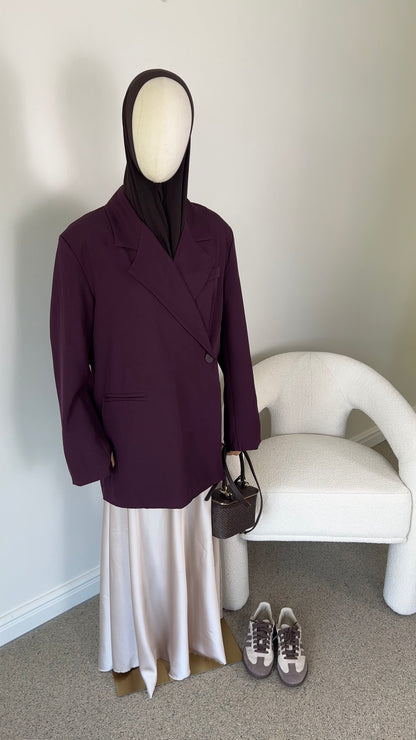 BUTTON BLAZER CHERRY