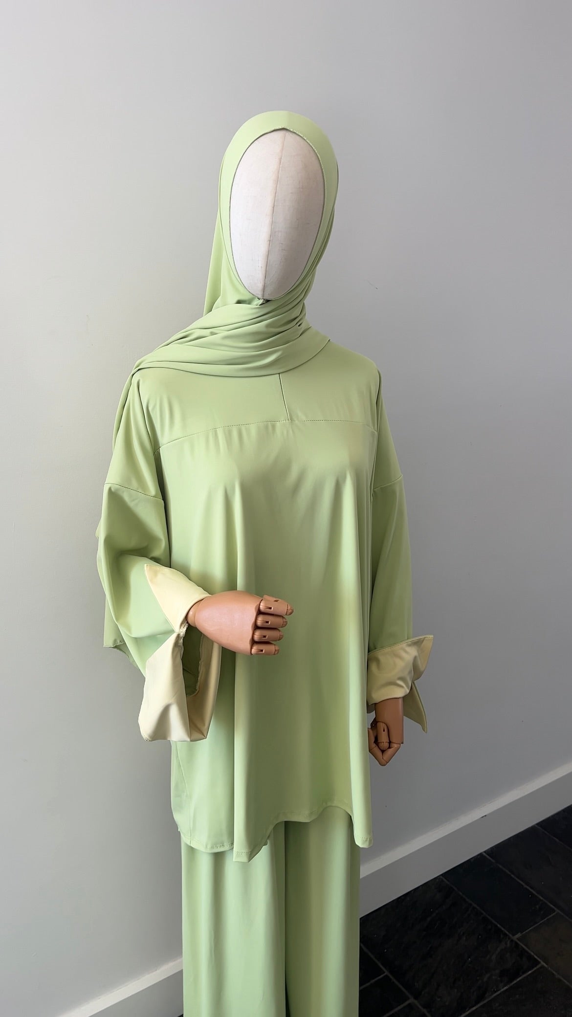 SLEEVE BURKINI GREEN/YELLOW