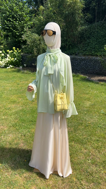 AIRY RUFFLE TOP MINT