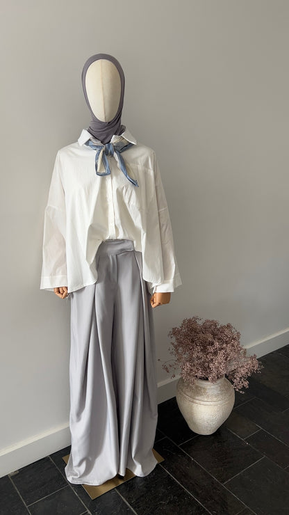 DRAPED TROUSERS GREY (TALL PROOF)