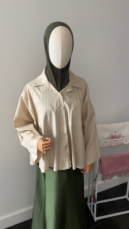 OVERSIZED SHIRT BEIGE