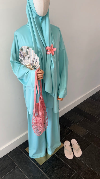 BURKINI 3 PIECE AQUA