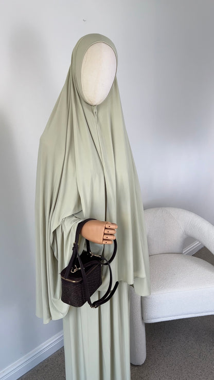 SKIRT KHIMAR SET SAGE GREEN