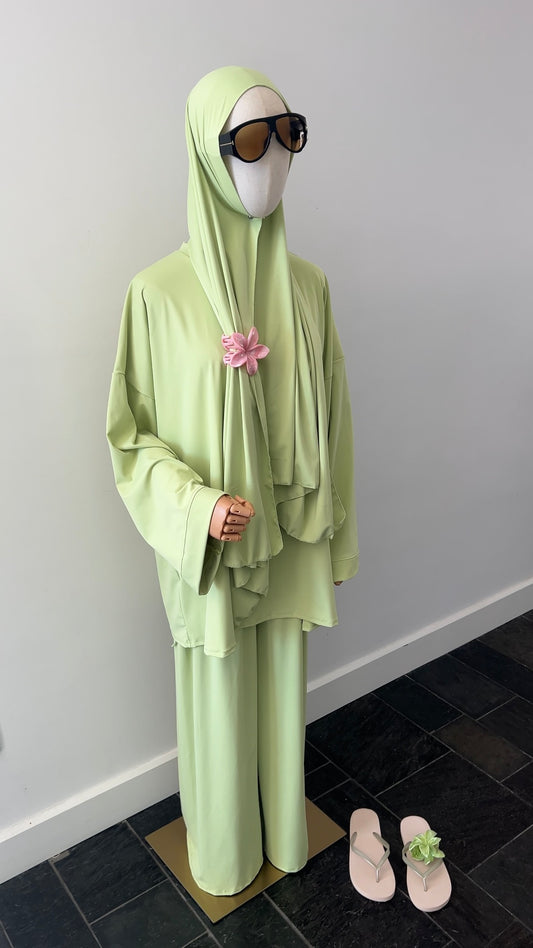 BURKINI 3 PIECE GREEN