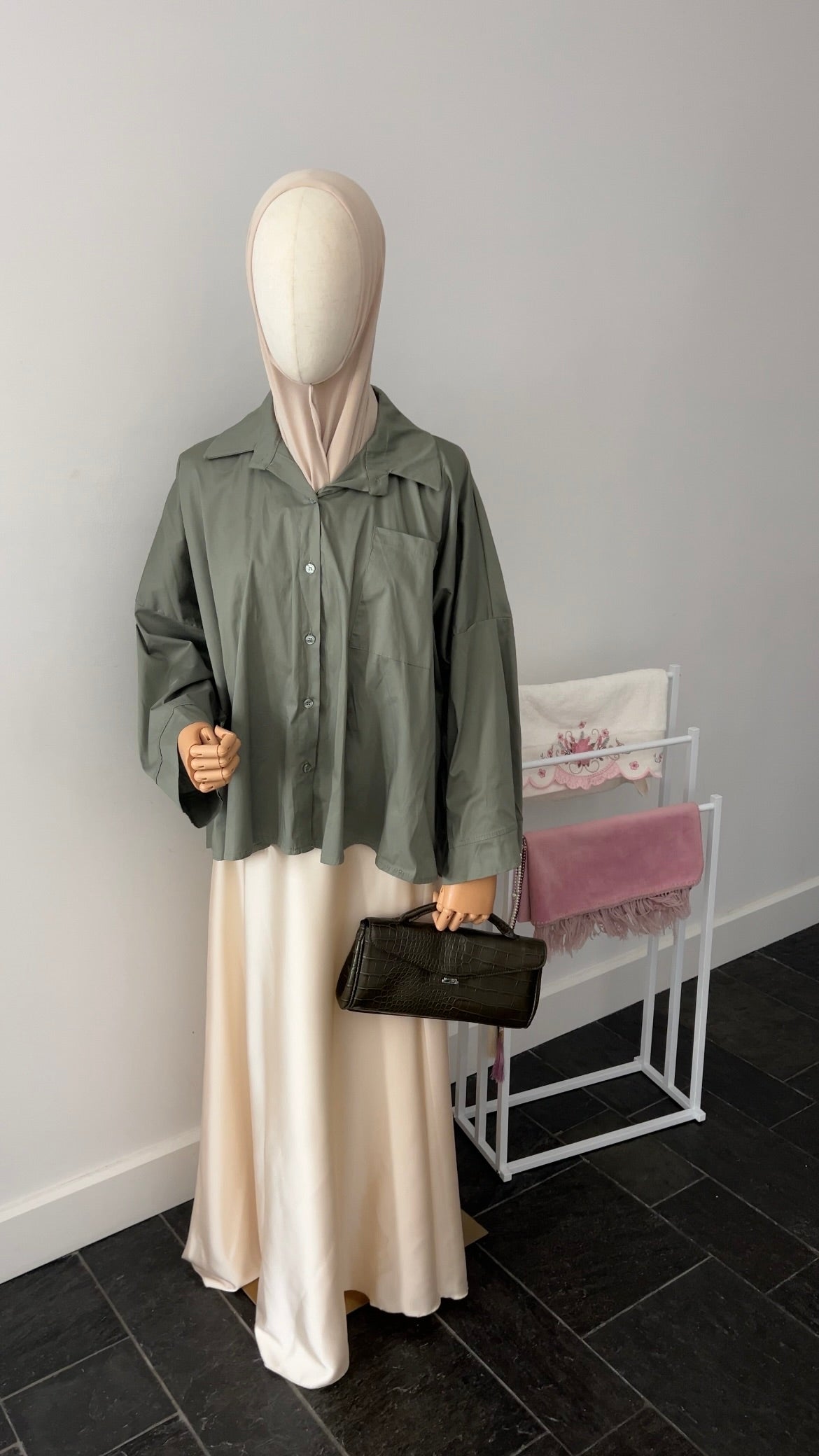 OVERSIZED SHIRT KHAKI