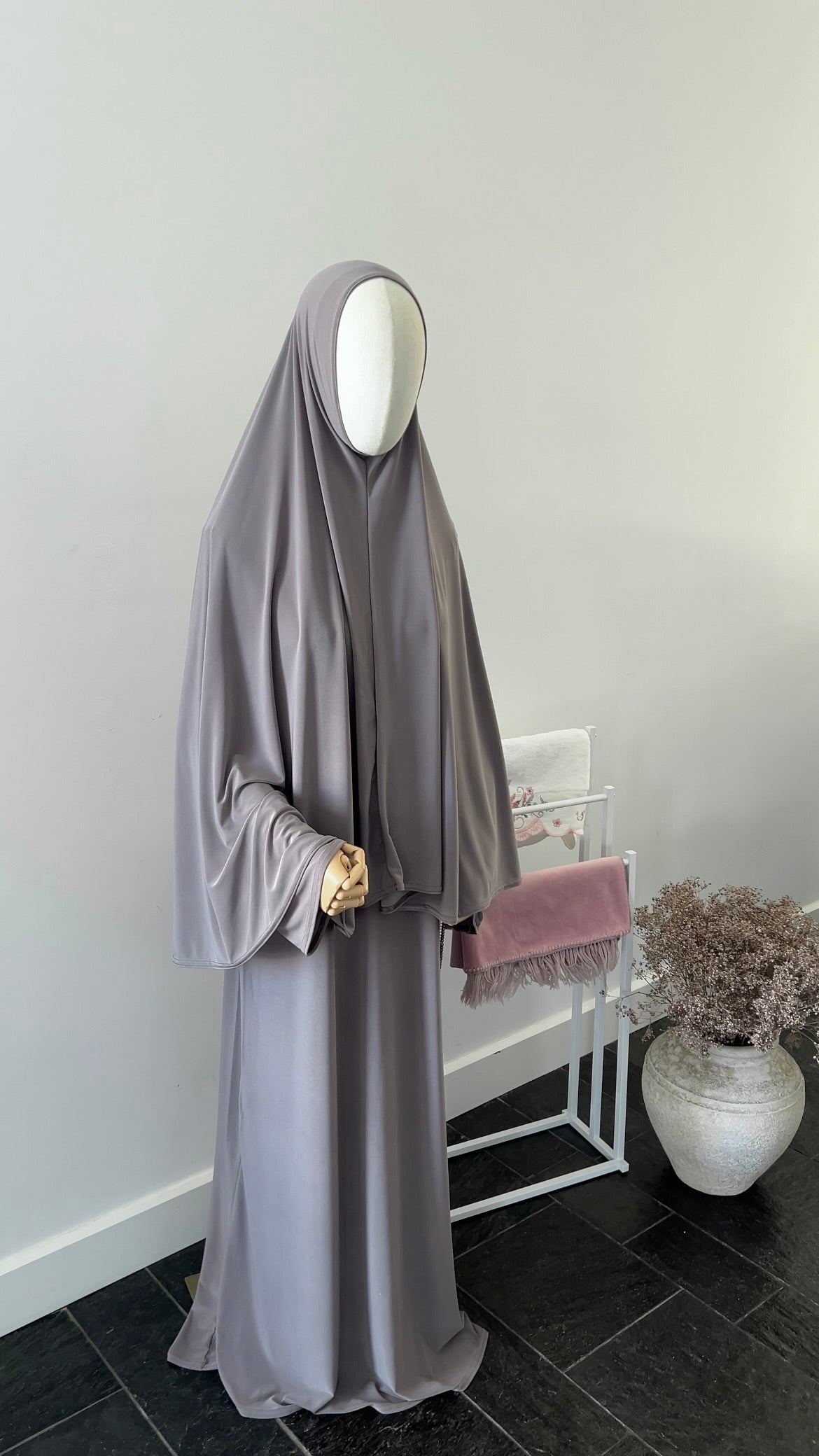 ABAYA KHIMAR SET TAUPE