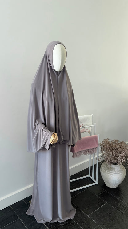 ABAYA KHIMAR SET TAUPE
