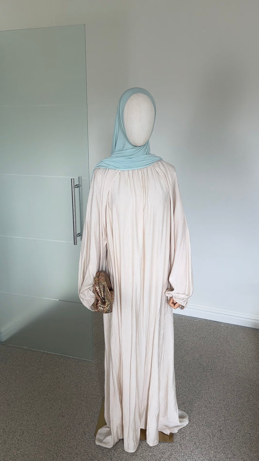 SOFT VISCOSE ABAYA BEIGE